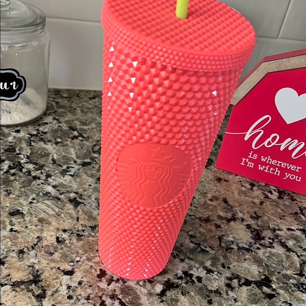 Starbucks Pink Textured Tumbler